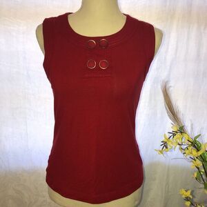 Ann Taylor Petities Red Blouse NWOT Size SP